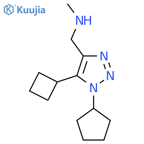 (5-cyclobutyl-1-cyclopentyl-1H-1,2,3-triazol-4-yl)methyl(methyl)amine structure