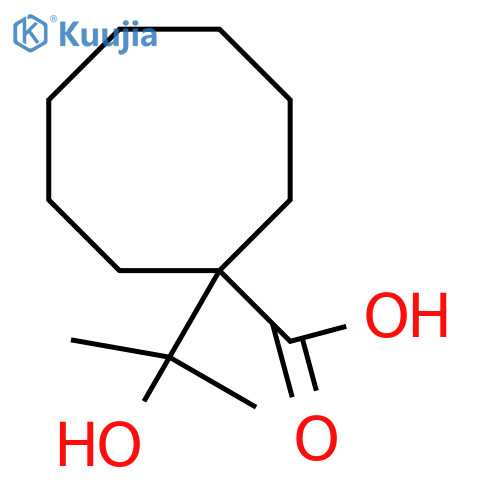 1-(2-Hydroxypropan-2-yl)cyclooctane-1-carboxylic acid structure