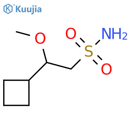 2-cyclobutyl-2-methoxyethane-1-sulfonamide structure