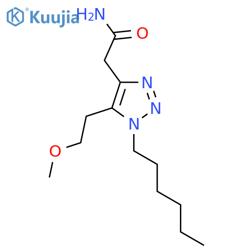2-1-hexyl-5-(2-methoxyethyl)-1H-1,2,3-triazol-4-ylacetamide structure