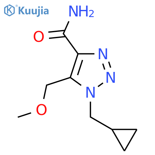 1-(cyclopropylmethyl)-5-(methoxymethyl)-1H-1,2,3-triazole-4-carboxamide structure