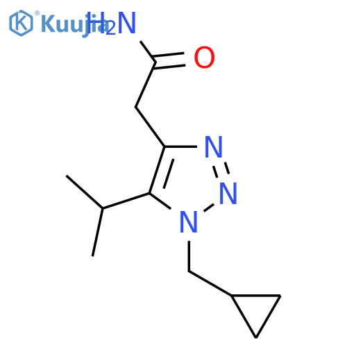 2-1-(cyclopropylmethyl)-5-(propan-2-yl)-1H-1,2,3-triazol-4-ylacetamide structure