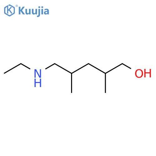 5-(Ethylamino)-2,4-dimethylpentan-1-ol structure