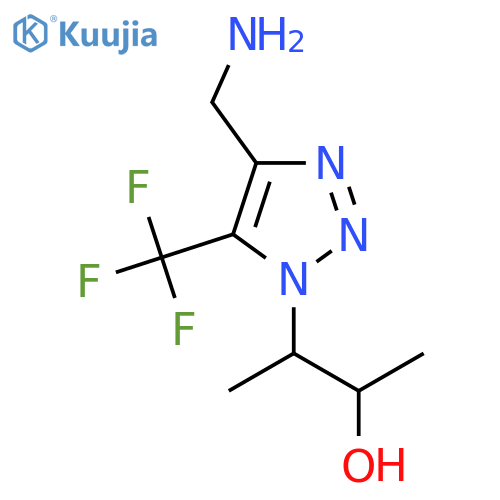 3-4-(aminomethyl)-5-(trifluoromethyl)-1H-1,2,3-triazol-1-ylbutan-2-ol structure