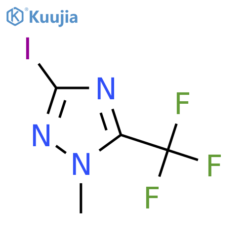 3-iodo-1-methyl-5-(trifluoromethyl)-1H-1,2,4-triazole structure