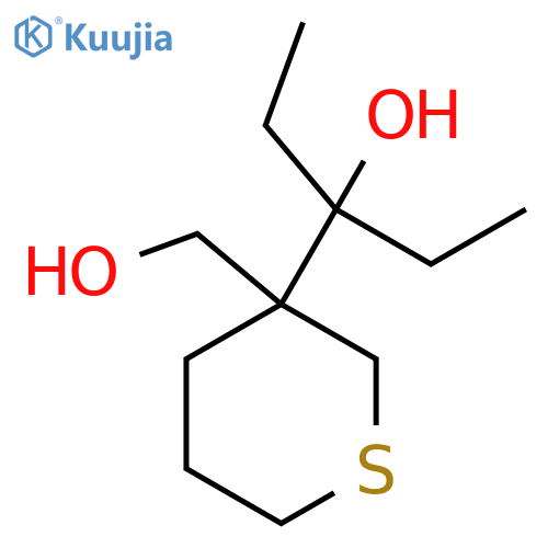 3-3-(hydroxymethyl)thian-3-ylpentan-3-ol structure