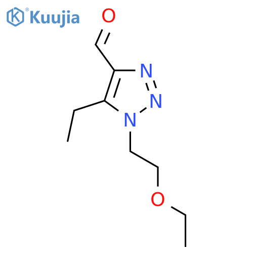 1-(2-ethoxyethyl)-5-ethyl-1H-1,2,3-triazole-4-carbaldehyde structure