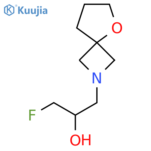 1-fluoro-3-{5-oxa-2-azaspiro3.4octan-2-yl}propan-2-ol structure
