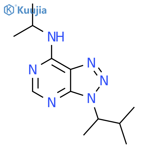3-(3-methylbutan-2-yl)-N-(propan-2-yl)-3H-1,2,3triazolo4,5-dpyrimidin-7-amine structure