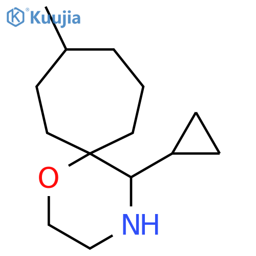 5-cyclopropyl-9-methyl-1-oxa-4-azaspiro5.6dodecane structure