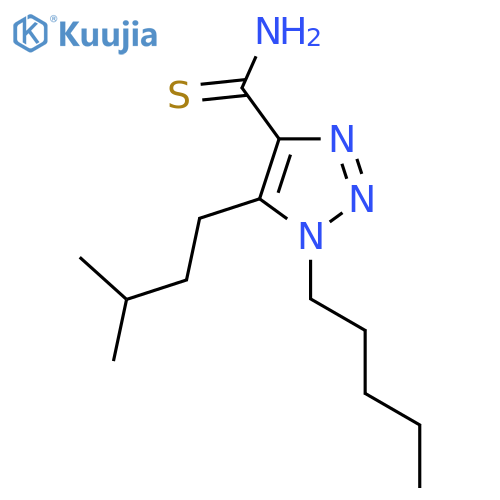 5-(3-methylbutyl)-1-pentyl-1H-1,2,3-triazole-4-carbothioamide structure