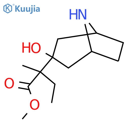 methyl 2-{3-hydroxy-8-azabicyclo3.2.1octan-3-yl}-2-methylbutanoate structure