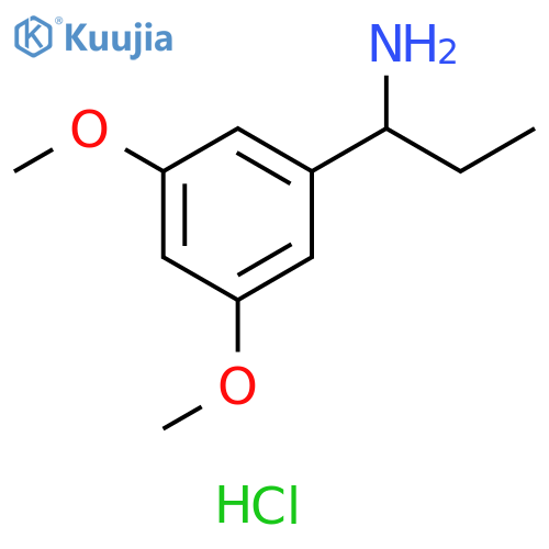 1-(3,5-dimethoxyphenyl)propan-1-amine hydrochloride structure
