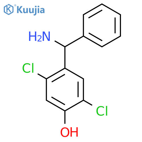 4-amino(phenyl)methyl-2,5-dichlorophenol structure