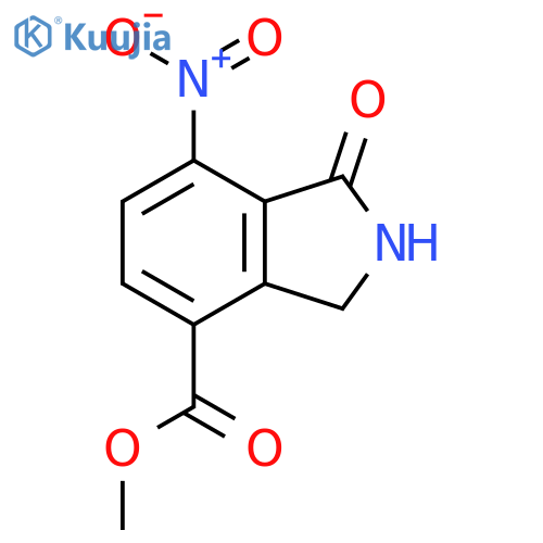 methyl 7-nitro-1-oxo-2,3-dihydro-1H-isoindole-4-carboxylate structure