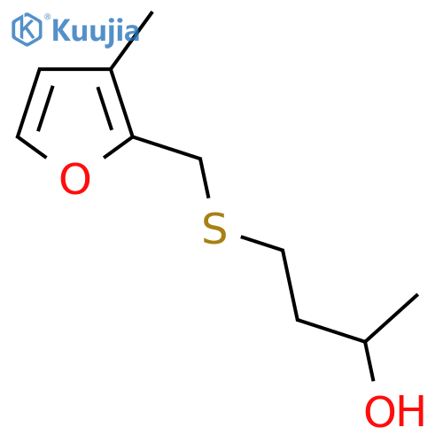 4-{(3-methylfuran-2-yl)methylsulfanyl}butan-2-ol structure