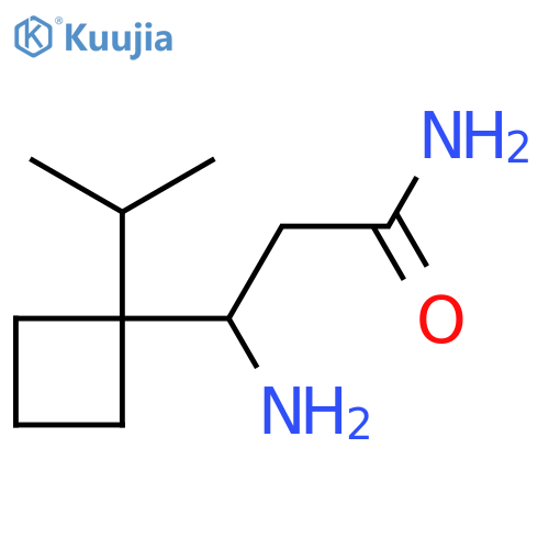 3-amino-3-1-(propan-2-yl)cyclobutylpropanamide structure