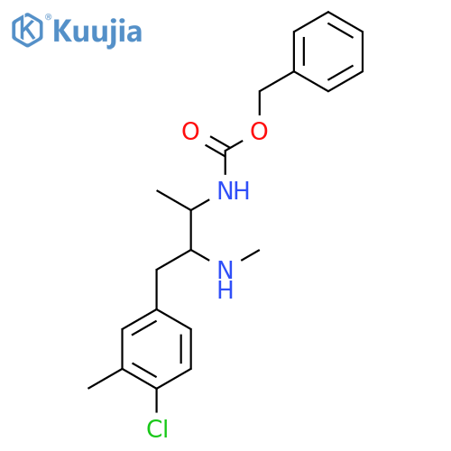 benzyl N-4-(4-chloro-3-methylphenyl)-3-(methylamino)butan-2-ylcarbamate structure