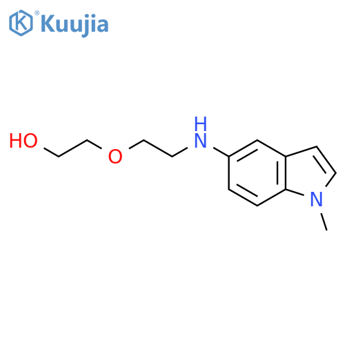 2-{2-(1-methyl-1H-indol-5-yl)aminoethoxy}ethan-1-ol structure