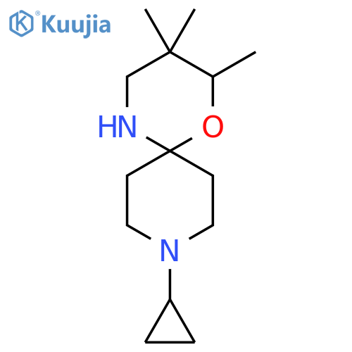 9-cyclopropyl-2,3,3-trimethyl-1-oxa-5,9-diazaspiro5.5undecane structure