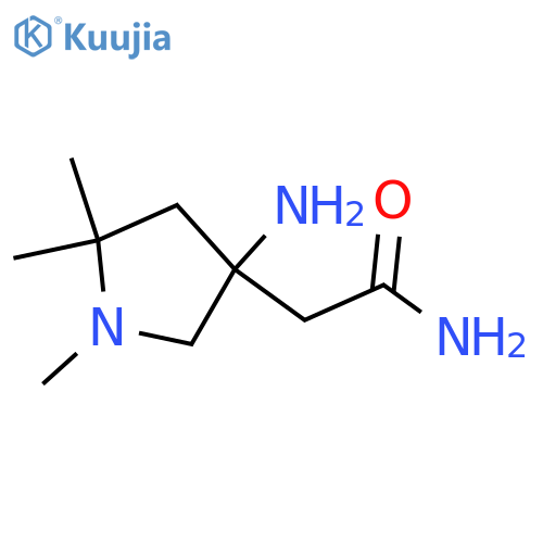 2-(3-amino-1,5,5-trimethylpyrrolidin-3-yl)acetamide structure