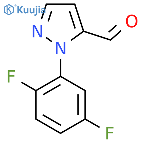 1-(2,5-difluorophenyl)-1H-pyrazole-5-carbaldehyde structure