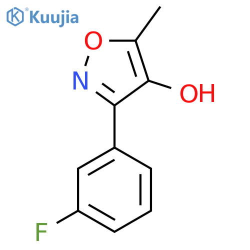3-(3-fluorophenyl)-5-methyl-1,2-oxazol-4-ol structure