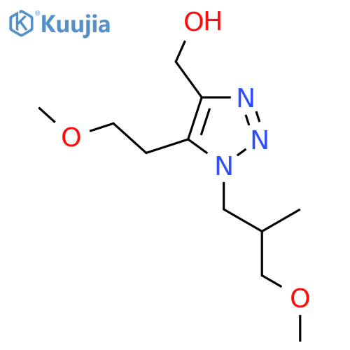1-(3-methoxy-2-methylpropyl)-5-(2-methoxyethyl)-1H-1,2,3-triazol-4-ylmethanol structure