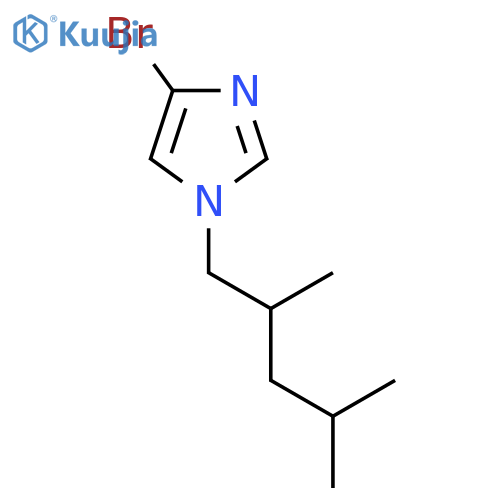 4-bromo-1-(2,4-dimethylpentyl)-1H-imidazole structure