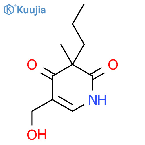 5-(hydroxymethyl)-3-methyl-3-propyl-1,2,3,4-tetrahydropyridine-2,4-dione structure