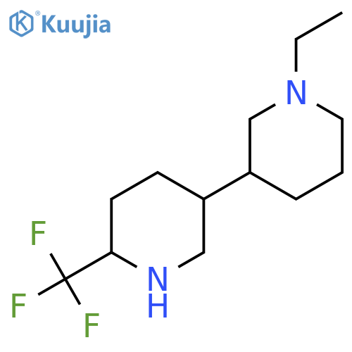 1-ethyl-3-6-(trifluoromethyl)piperidin-3-ylpiperidine structure
