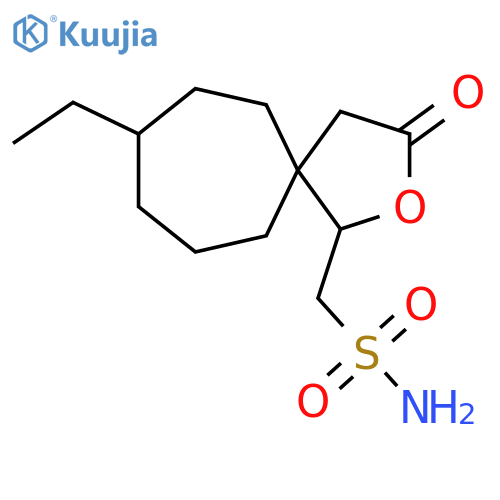 {8-ethyl-3-oxo-2-oxaspiro4.6undecan-1-yl}methanesulfonamide structure