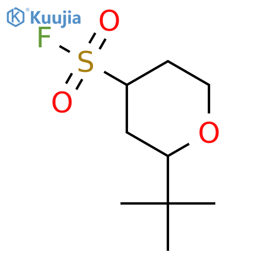 2-tert-butyloxane-4-sulfonyl fluoride structure
