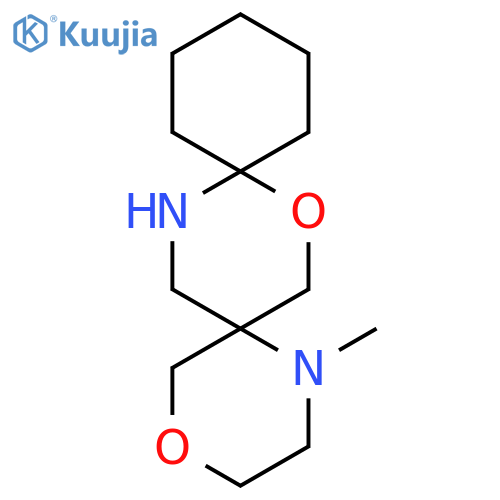 1-methyl-4,8-dioxa-1,15-diazadispiro5.2.5^{9}.2^{6}hexadecane structure