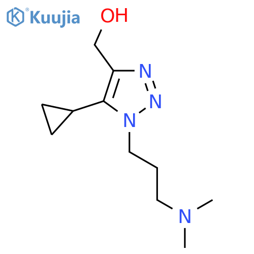 {5-cyclopropyl-1-3-(dimethylamino)propyl-1H-1,2,3-triazol-4-yl}methanol structure