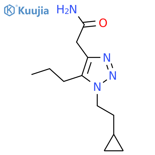 2-1-(2-cyclopropylethyl)-5-propyl-1H-1,2,3-triazol-4-ylacetamide structure