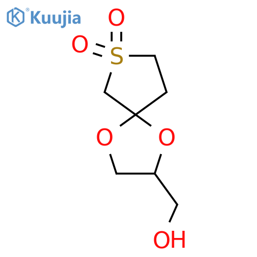 2-(hydroxymethyl)-1,4-dioxa-7lambda6-thiaspiro4.4nonane-7,7-dione structure