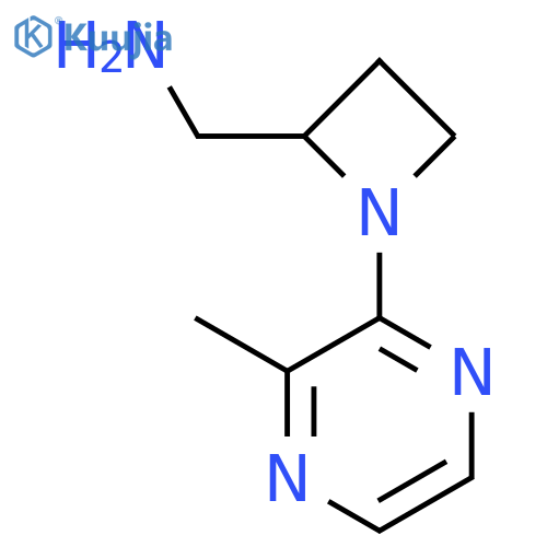 1-(3-methylpyrazin-2-yl)azetidin-2-ylmethanamine structure