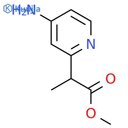 methyl 2-(4-aminopyridin-2-yl)propanoate structure