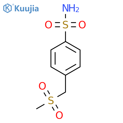 4-(methanesulfonylmethyl)benzene-1-sulfonamide structure