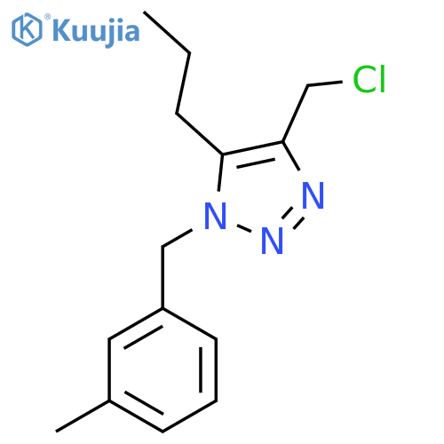 4-(chloromethyl)-1-(3-methylphenyl)methyl-5-propyl-1H-1,2,3-triazole structure