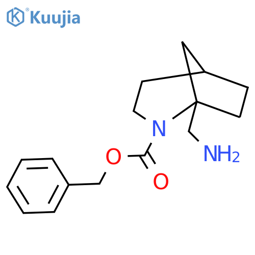 benzyl 1-(aminomethyl)-2-azabicyclo3.2.1octane-2-carboxylate structure