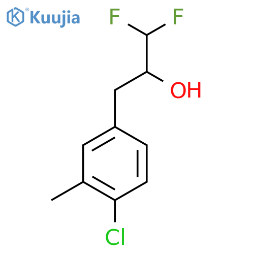3-(4-chloro-3-methylphenyl)-1,1-difluoropropan-2-ol structure