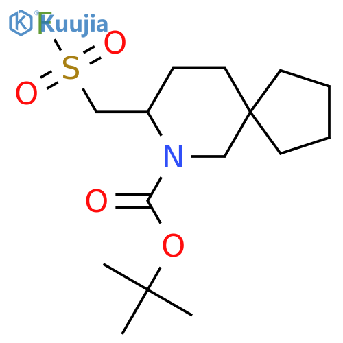tert-butyl 8-(fluorosulfonyl)methyl-7-azaspiro4.5decane-7-carboxylate structure