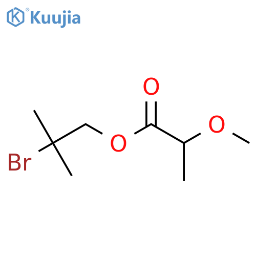 2-bromo-2-methylpropyl 2-methoxypropanoate structure