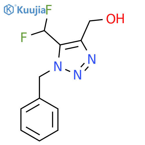 1-benzyl-5-(difluoromethyl)-1H-1,2,3-triazol-4-ylmethanol structure