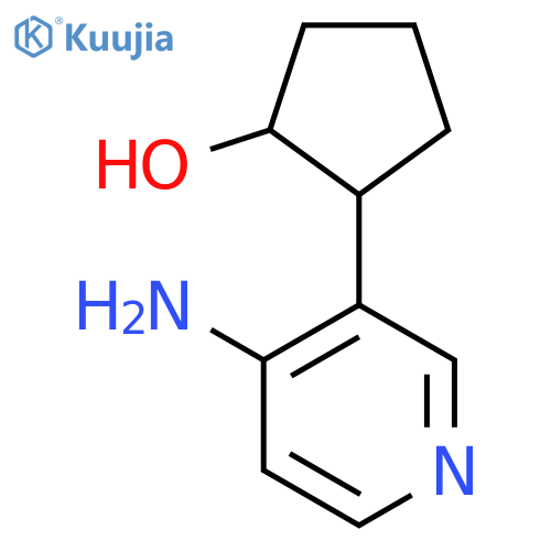 2-(4-aminopyridin-3-yl)cyclopentan-1-ol structure