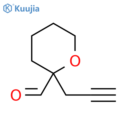 2-(prop-2-yn-1-yl)oxane-2-carbaldehyde structure