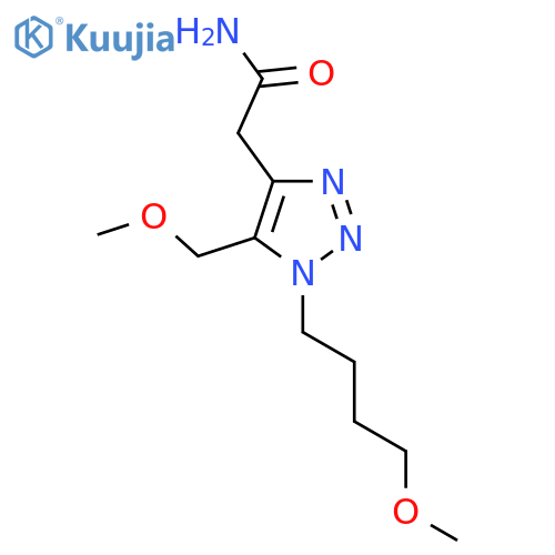 2-1-(4-methoxybutyl)-5-(methoxymethyl)-1H-1,2,3-triazol-4-ylacetamide structure