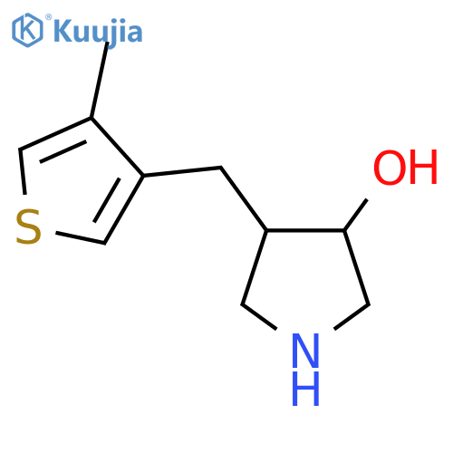 4-(4-methylthiophen-3-yl)methylpyrrolidin-3-ol structure